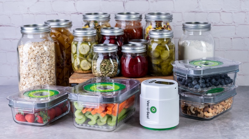 Vac-U-Seal Vacuum Sealer Jars and Containers from The Mix Shop ...